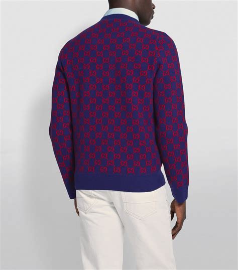 gucci gg supreme sweater|gucci sweater for men.